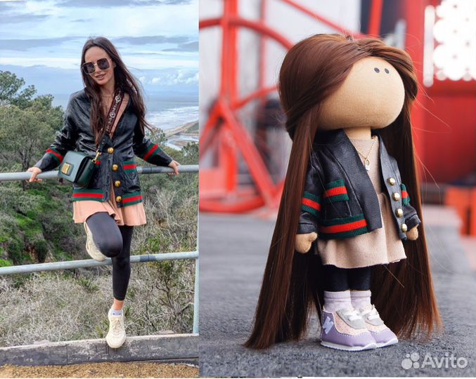 Текстильные интерьерные куклы на заказ по фото