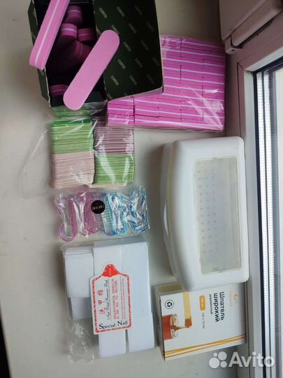 Бокс для стерилизации, бафы, салфетки