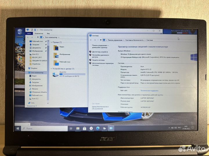 Мощный ноутбук Acer 4GB/500GB/HDD