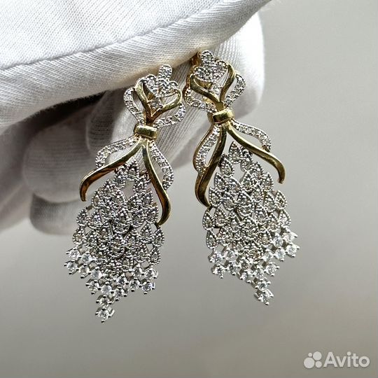 Золотой гарнитур с бриллиантами 1,13 карата 585