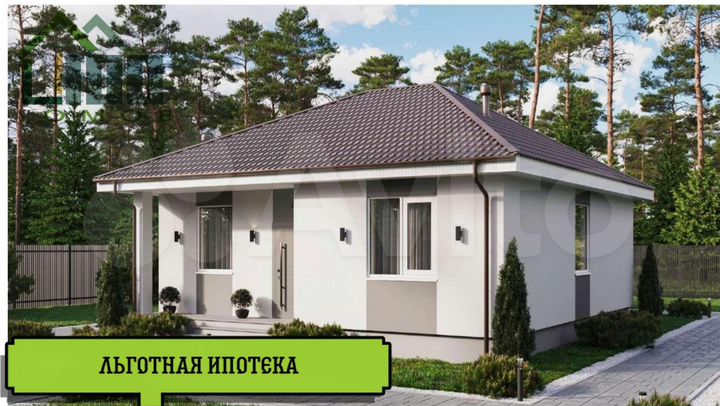 Дом 87 м² на участке 6 сот.