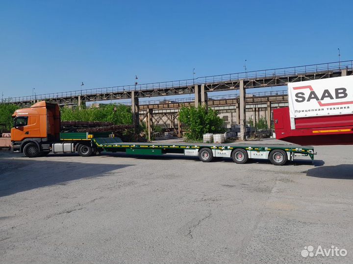 Полуприцеп трал (тяжеловоз) Saab 9891, 2023