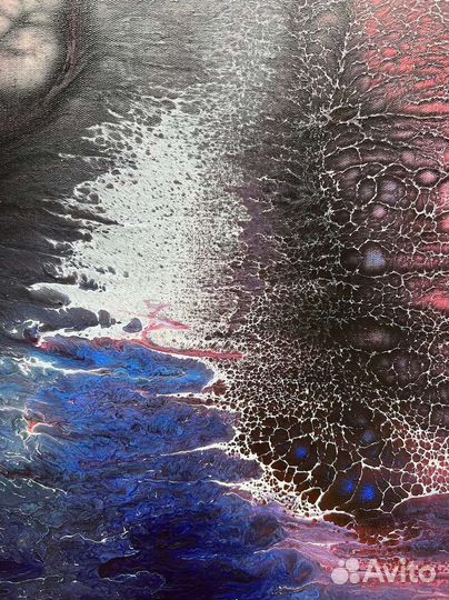 Интерьерная картина маслом абстракция