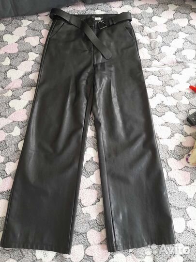 Брюки кожаные