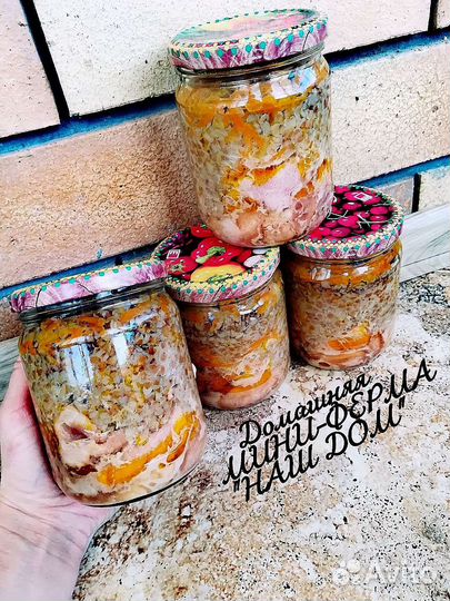 Гречка с овощами и с мясом молодого поросёнка