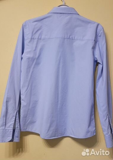 Рубашка школьная голубая рост 152 см