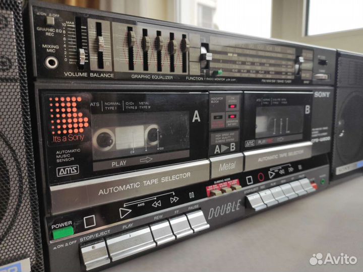 Кассетная магнитола Sony, 1980-е