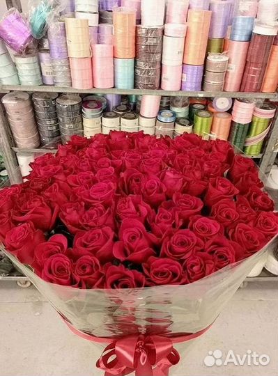 Длинные высокие розы 110 150 160 180 200 см