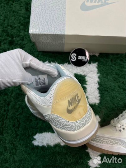 Кроссовки jordan 3 белые