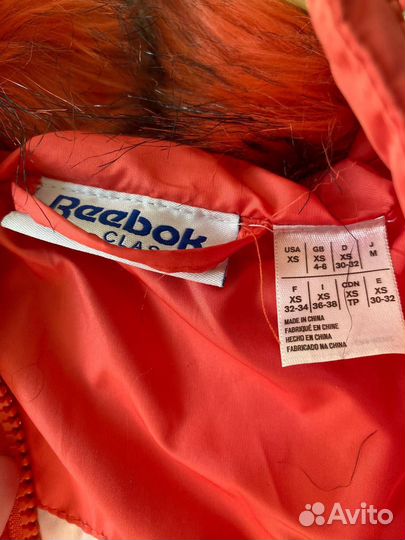 Куртка reebok женская xs оригинал