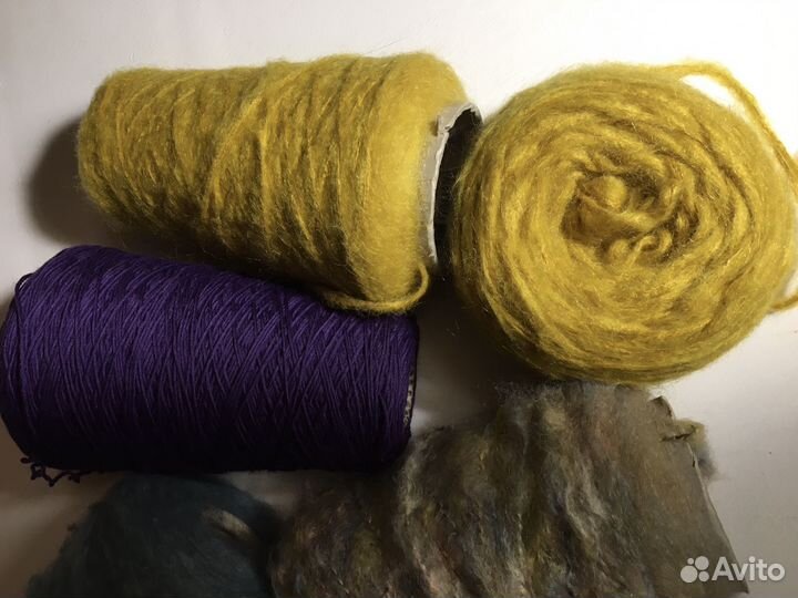 Пряжа с мохером толстая