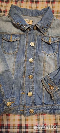 Джинсовая куртка zara для девочки 128