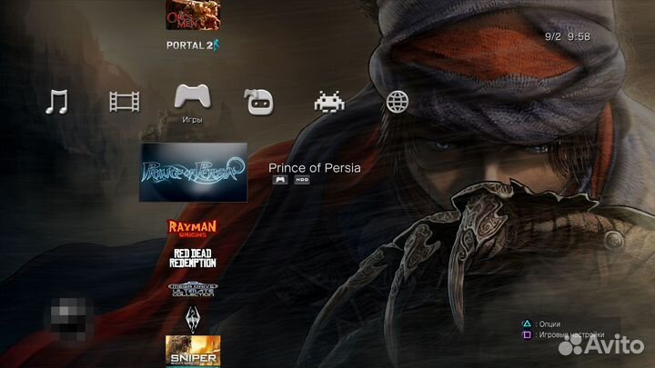 PS3 Slim прошитая +35игр и 2джоя