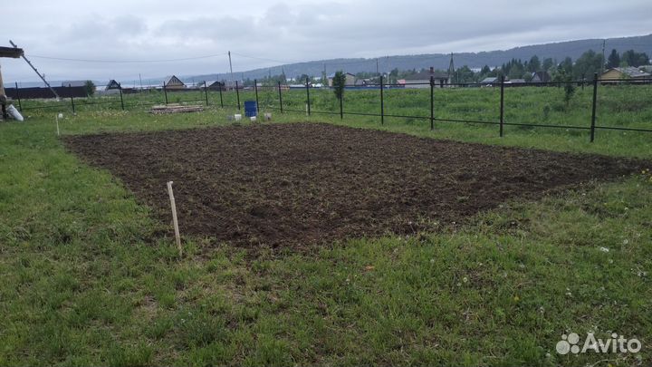 Вспашка земли под газон, и культивация мотоблоком