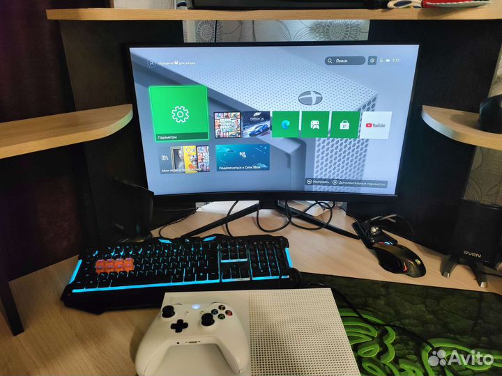 Xbox One S 1tb + игры