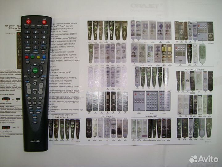 Пульт универсальный для ввк RM-D1177