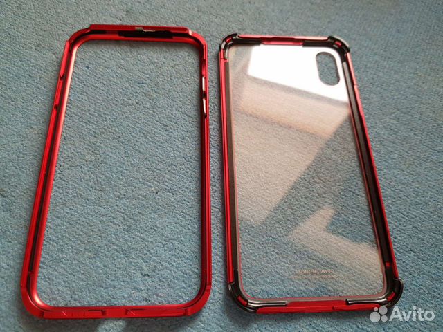 Премиум Чехол-Кейс (Стекло/Металл) iPhone X / XS