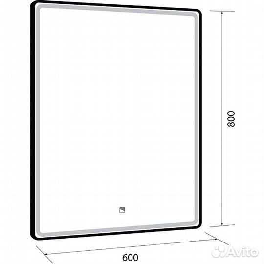 Зеркало Dreja Point 60 99.9027 Белое