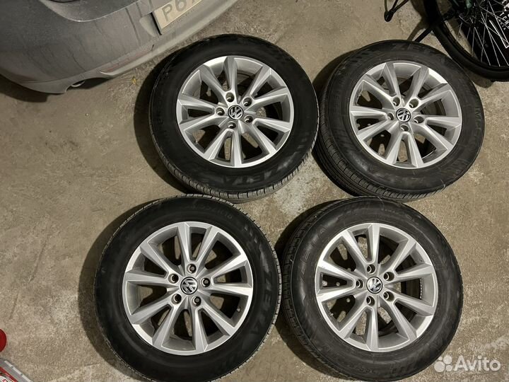 Колеса в сборе с датчиками 255/55R18 Touareg