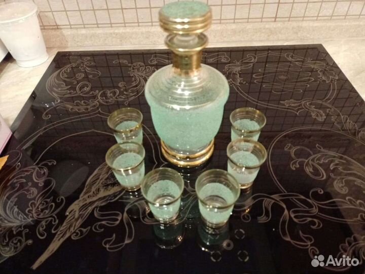 Графин хрустальный с стопками