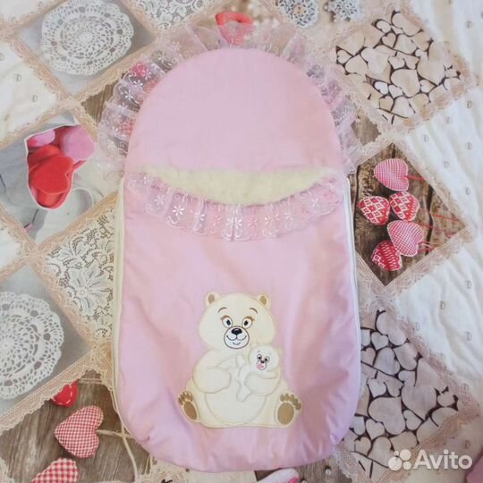 Конверт на выписку зимний для девочки