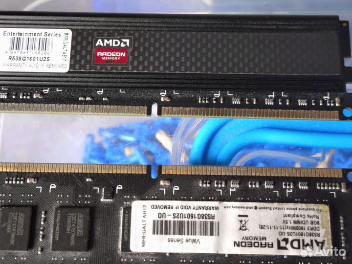 Оперативная память AMD 2x8 Гб DDR3 1600