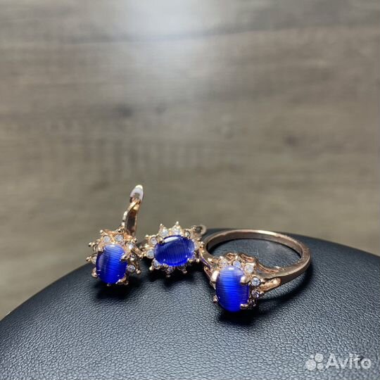 Винтажные Серьги И Кольцо Сделано В СССР Ретро