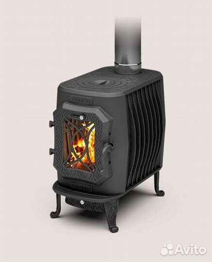 Печь чугунная отопительная Verona 120-200 куб. м