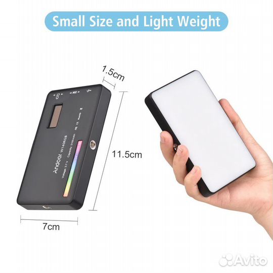 Свет для фото/видео w140 RGB (Andoer)(Ulanzi)