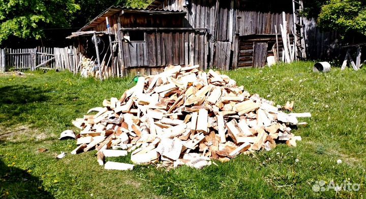 Дрова сухие навалом