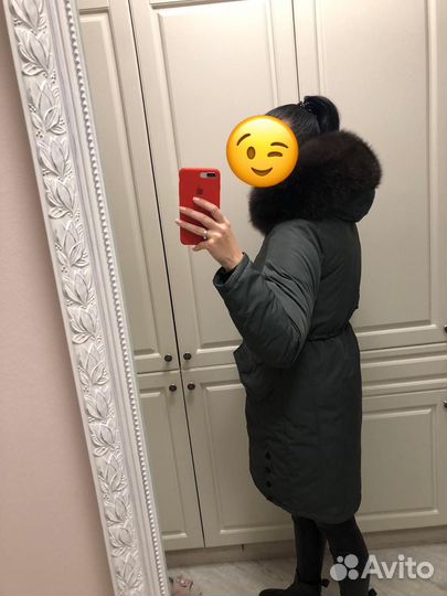 Парка с натуральным мехом