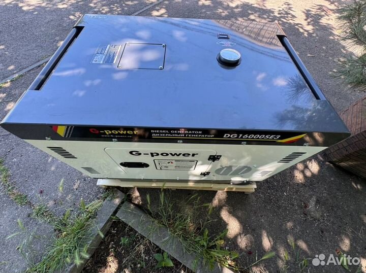 Дизельный генератор 14 кВт G-power трехфазный с по