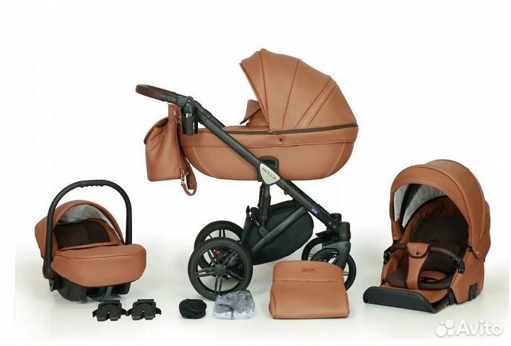 Коляска 3 в 1 Verdi Mocca цвет карамель