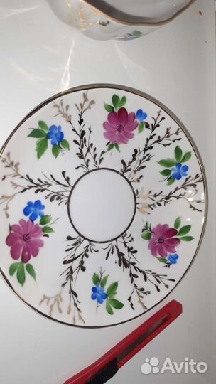 Предметы сервиза лфз золотые травки СССР