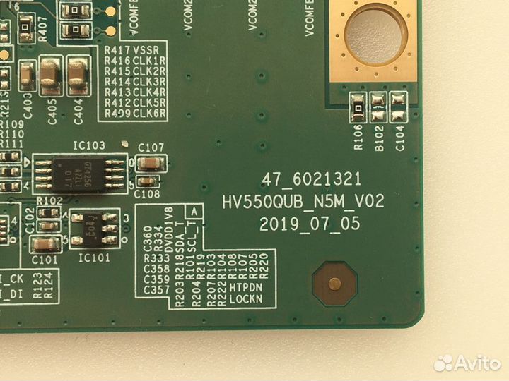 Плата t-con HV550QUB 47-6021321 sony KD-55XH8096