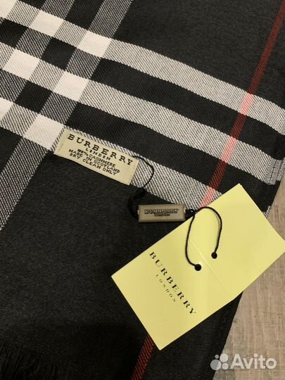 Шарф мужской кашемир Burberry черный