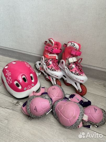 Роликовые коньки раздвижные для девочки