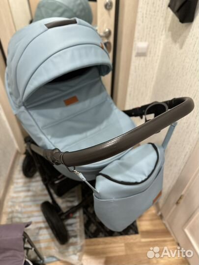 Детская коляска Baby Merc Zipy Q кожа 2 в 1