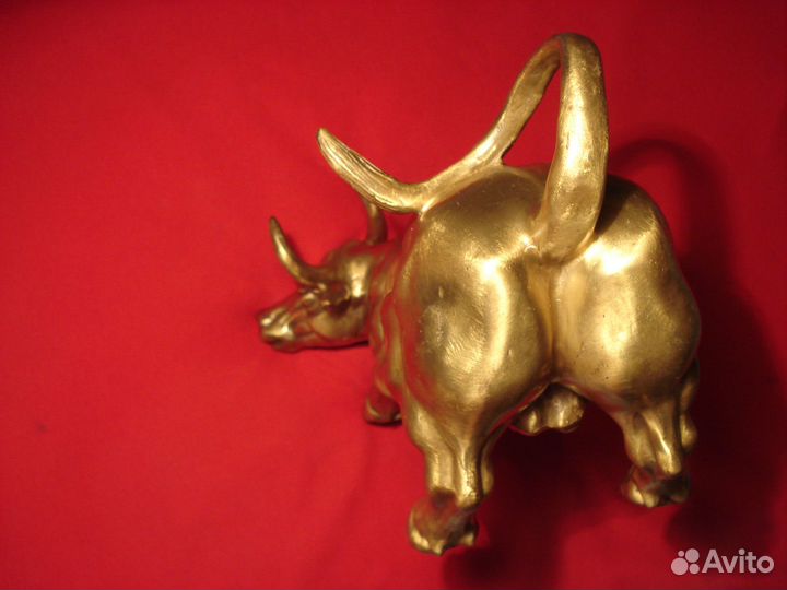 Золотой Бык Телец Символ Денег Нью Йорк Биржа 30см