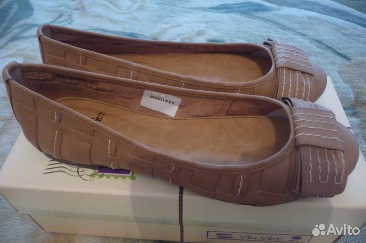 Новые балетки, Бразилия. Натур. кожа