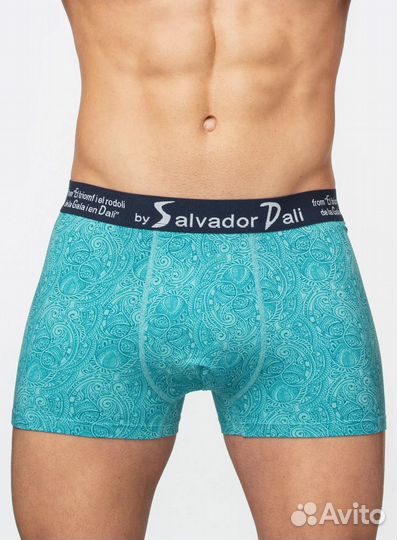 Трусы мужские лазурные Salvador Dali боксеры