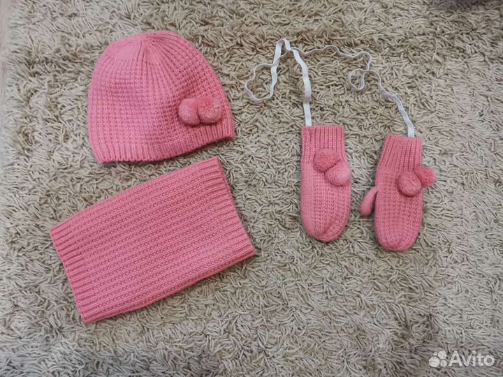 Комплект шапка, шарф, снуд h&m