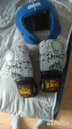 Перчатки для единоборств, шлем боксёрский, защита