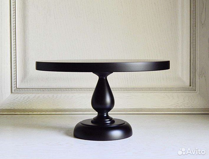 Тортовница на ножке деревянная