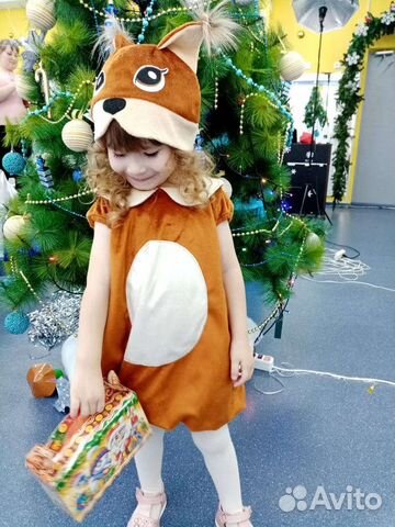 Новогодний костюм белки для девочки