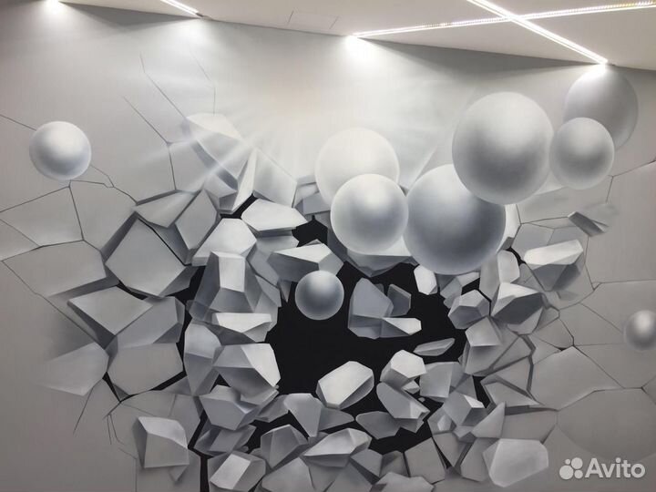 Роспись стен аэрография, граффити