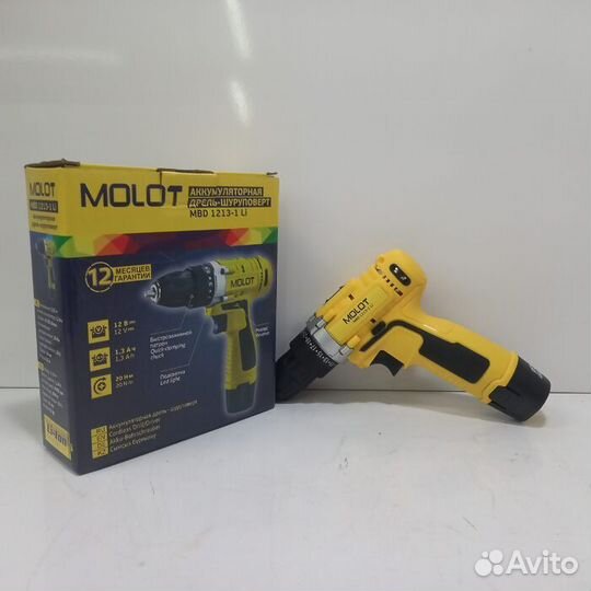 Дрель-шуруповерт Molot MBD 1213-1 (Рассрочка / дд2