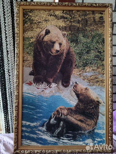 Картина в раме гобелен