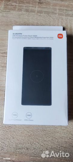 Павербанк xiaomi 10000 с беспроводной зарядкой