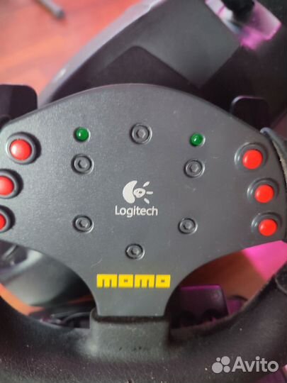 Игровой руль logitech momo racing с педалями